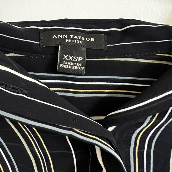 Ann Taylor Petite XXS Striped Blouse - Picture 4 of 4